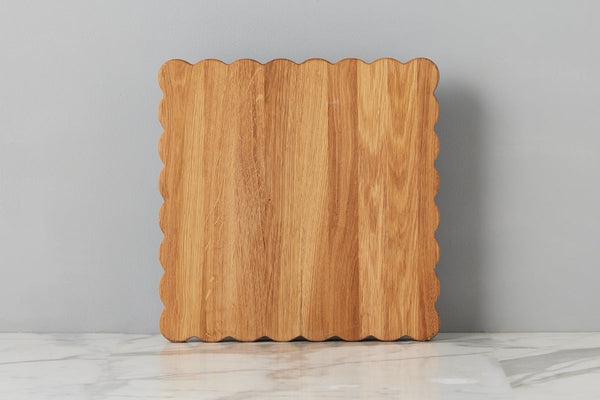 Square Scalloped Cutting Board - Large