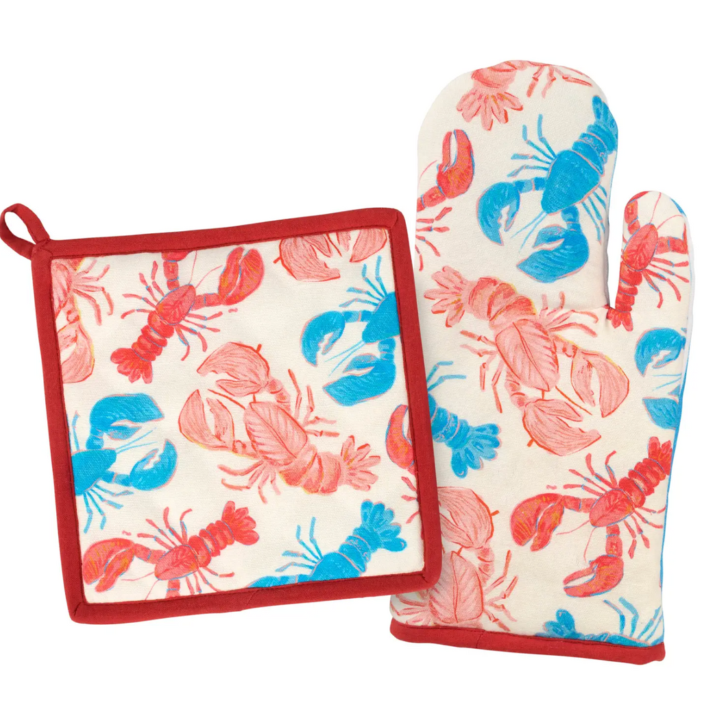 Lobster Oven Mitt Kitchen Set