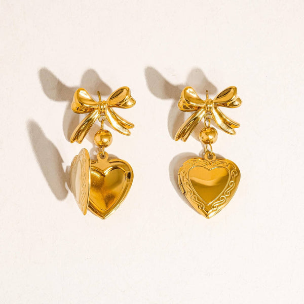 Heart Locket Earrings