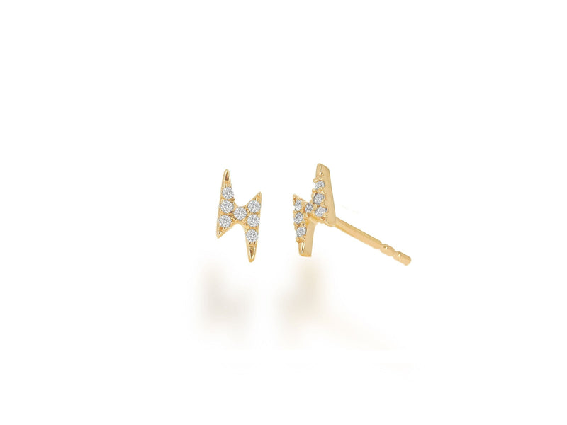 Rachel Reid Mini Diamond Lightning Bolt Studs