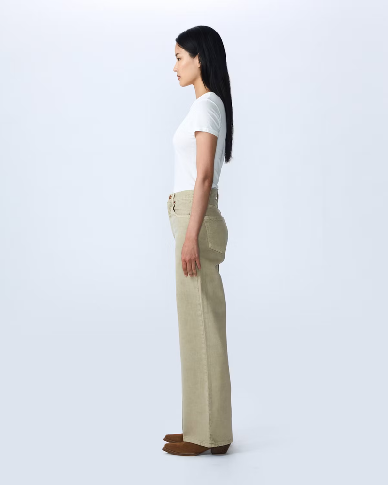 Grace Wide Leg - Pale Khaki