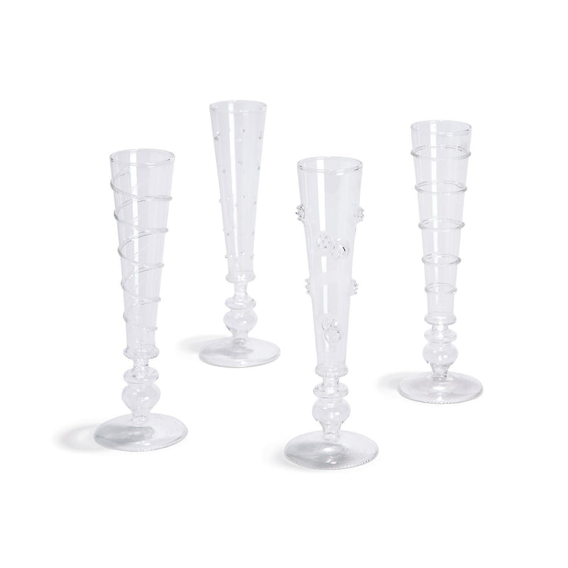 Two's Company Assorted Verre Champagne Flute Set - Tall