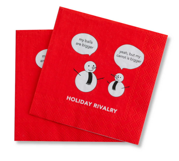 Holiday Rivalry Cocktail Napkins