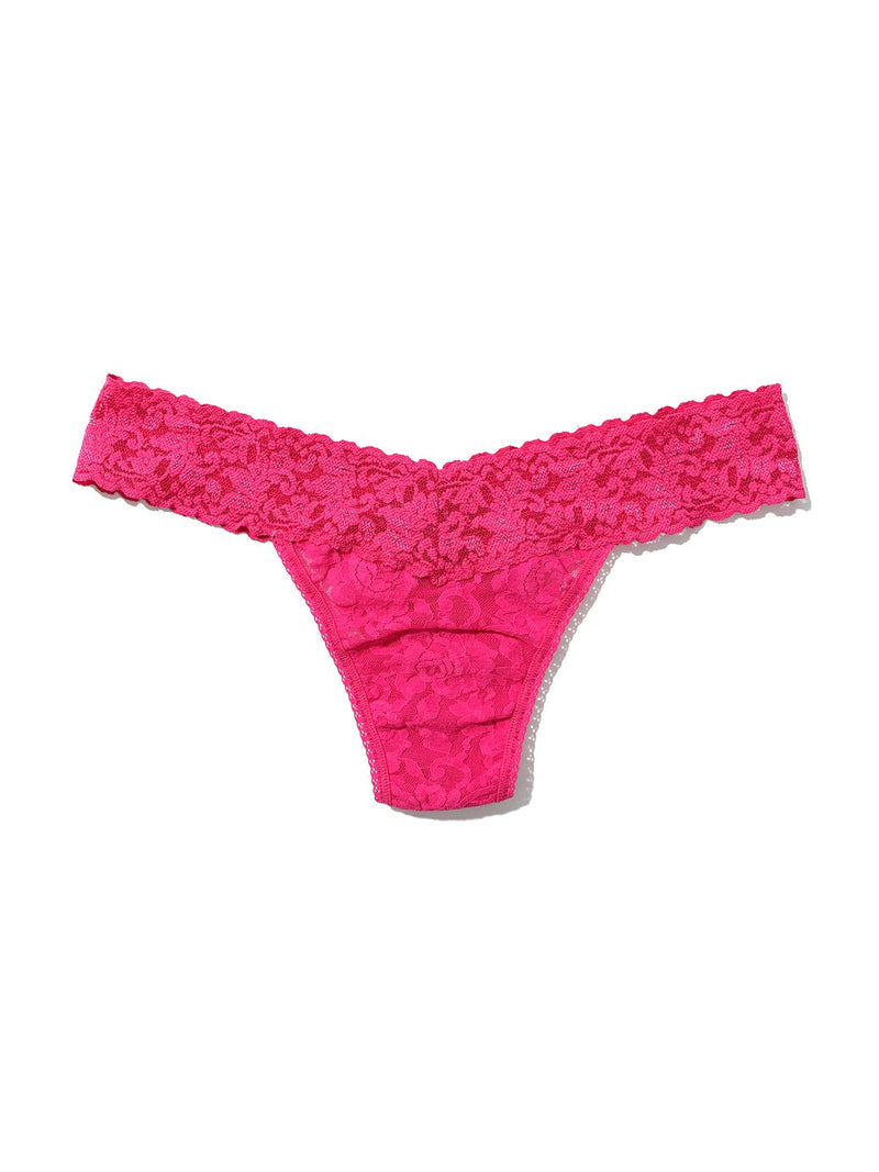 Signature Lace Low Rise Thong