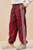 Side Lines Plaid Track Pants - Red