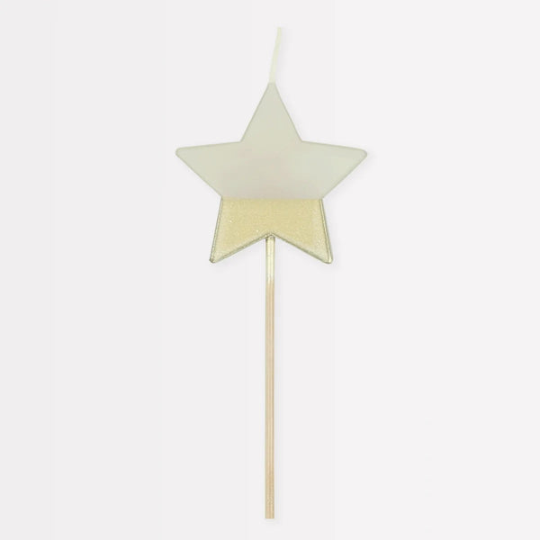 Gold Dipped Star Candle