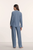 Gisele Printed Long Sleeve PJ Set - Duo Stripe Slate Blue