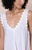Juliet Dunn Ric Rac Poplin V-Back Mini Dress - White