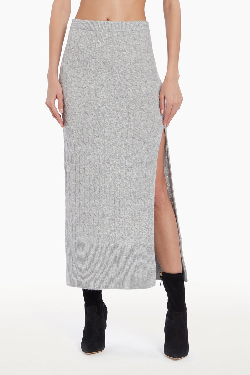 Isla Skirt - Light Heather Grey