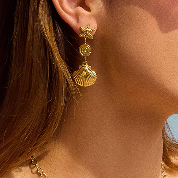 Verity Summer Seashell Earrings