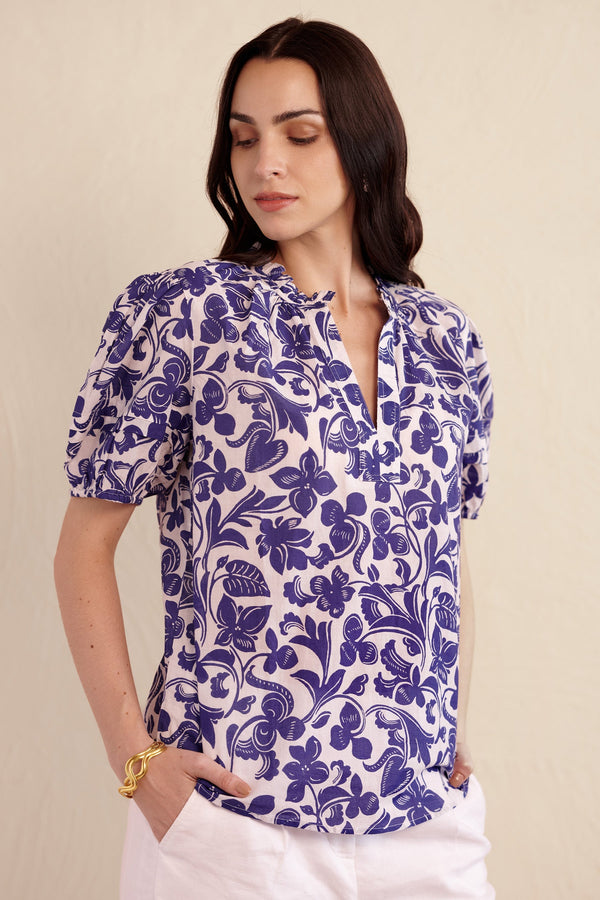 Bronte Top - Gaia Cobalt