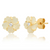 Stone Cut Flower Post Earring - Mother Of Pearl