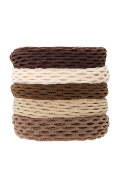 Netted Sport Ponytail Holder 5-Pack