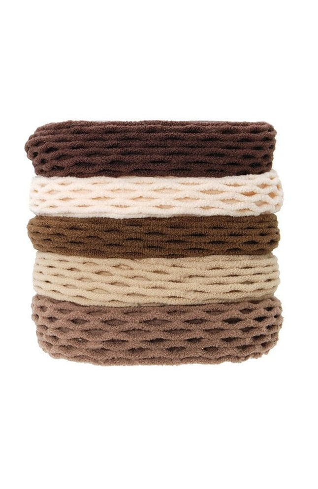 Netted Sport Ponytail Holder 5-Pack