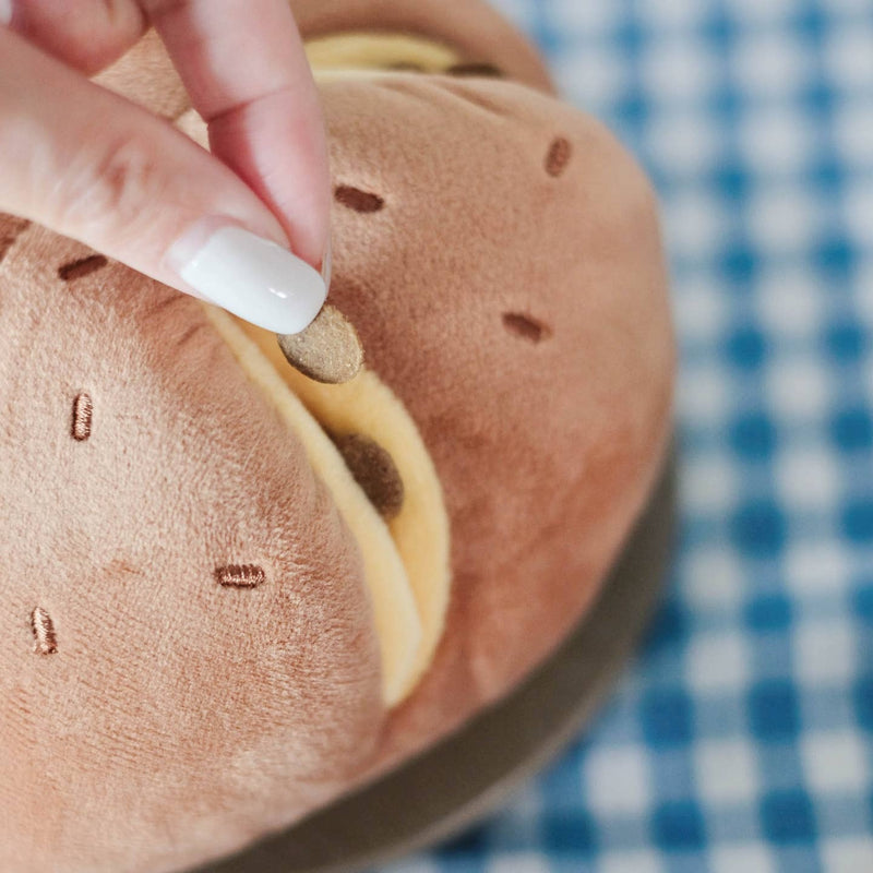 Cheesy Bread Nosework Dog Toy