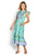 Poppy Cap Sleeve Dress - Turquoise