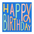 Diagonal Happy Birthday Beverage Napkins
