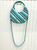 Round Stripe Beaded Handbag