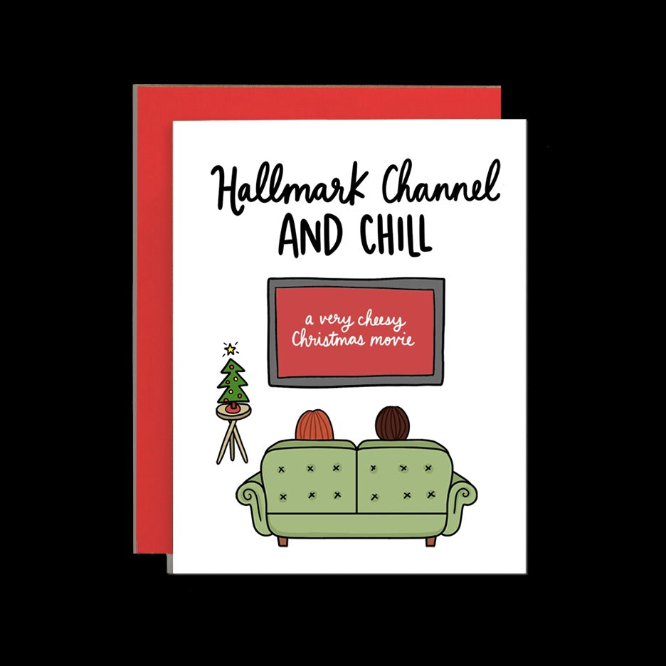 Cheesy Christmas Movies & Chill Card