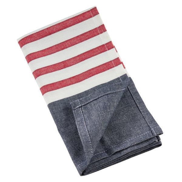 Patriots Striped Napkin Set - Red/White/Blue