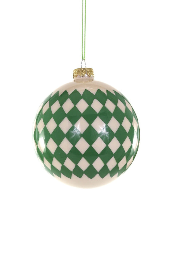 Cody Foster Green Harlequin Bauble - Large