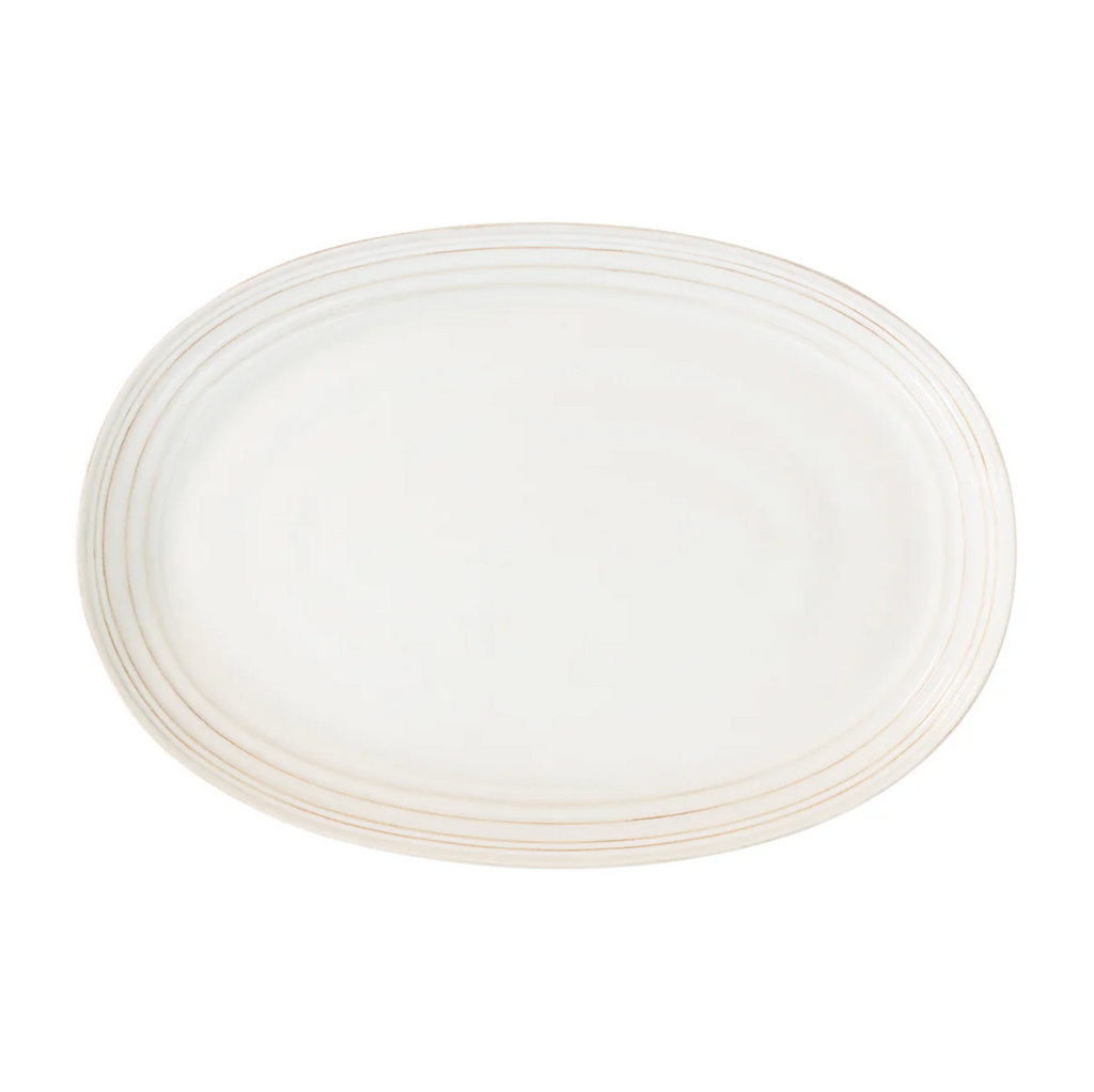 Bilbao 17" Serving Platter - Whitewash