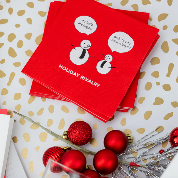 Holiday Rivalry Cocktail Napkins