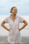 Riga Short Dress - Tan Stripes