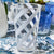 Interlaced White Tumbler Glass Set