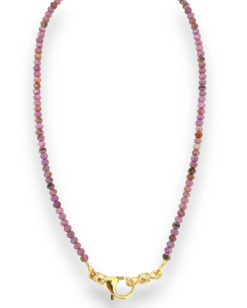 Phosphosiderite Beaded Necklace - 16"