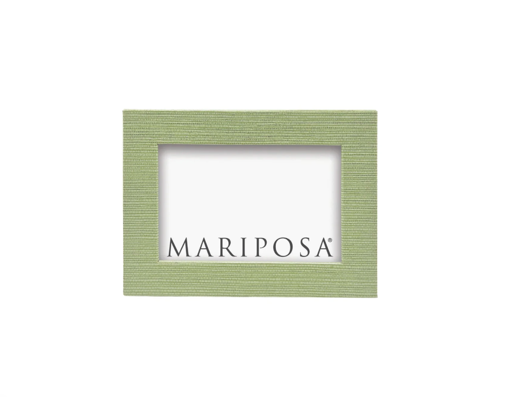 Palma Green Faux Grasscloth Frame - 4x6