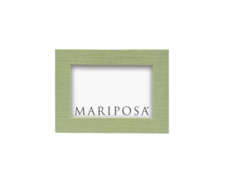 Palma Green Faux Grasscloth Frame - 4x6