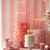 Gold Dipped Pink Mix Birthday Candles