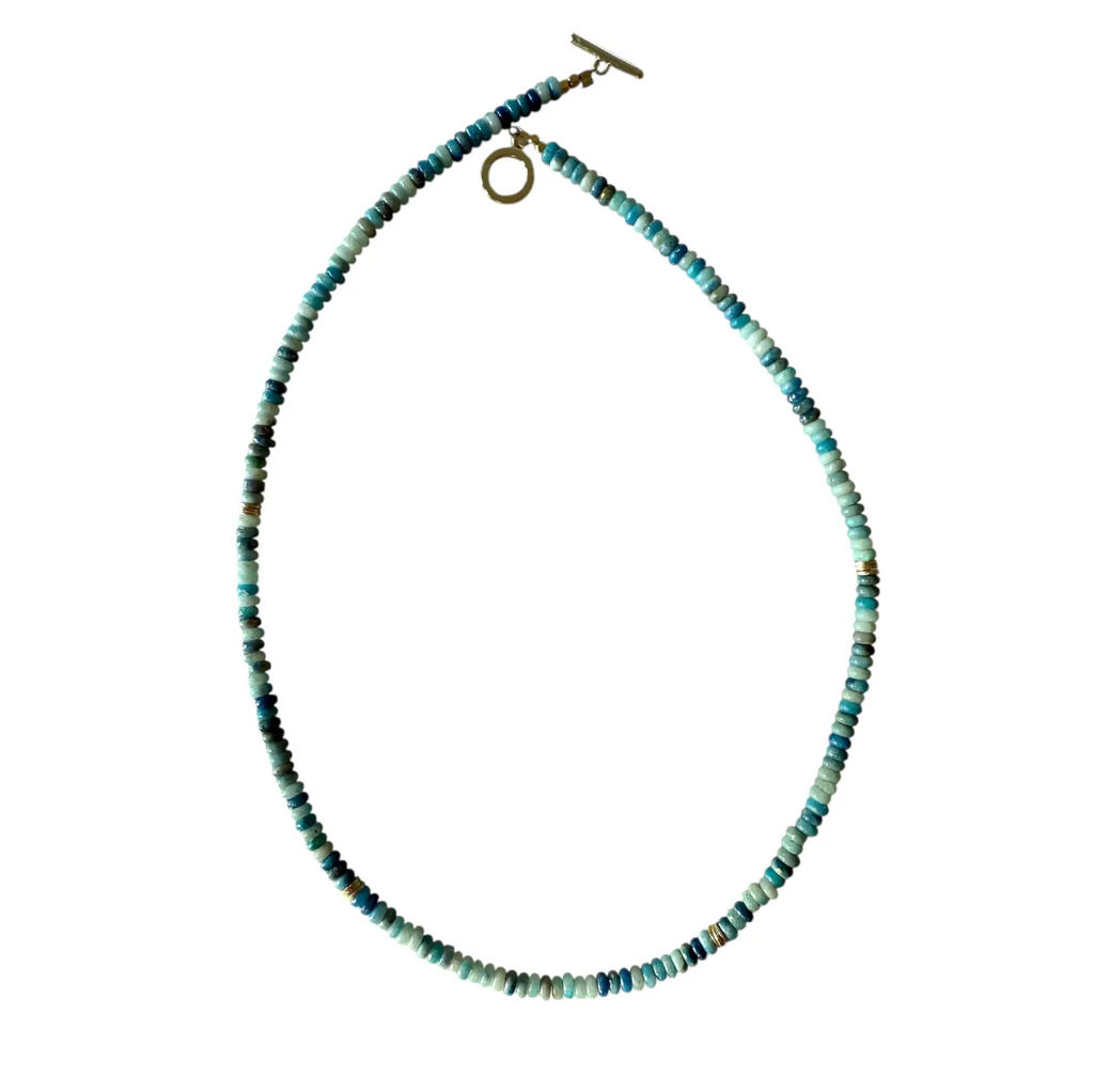 Minnie Beaded Necklace - Light Blues