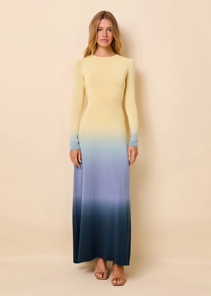 Solid & Striped Dora Dress - Danish Butter/Deep Canal