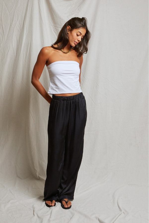 Camille Satin Wide Leg Pant