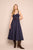 Calypso Dress - Navy Chalk Stripe