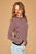 Cashmere Tipped Little Stripe Crew