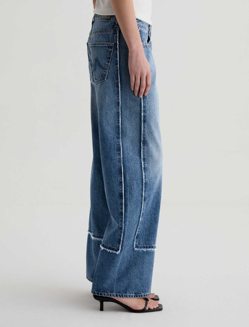 Adria Low Rise Paneled Wide Leg - Socialite