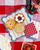 Red Stripes 11" Square Paper Plates