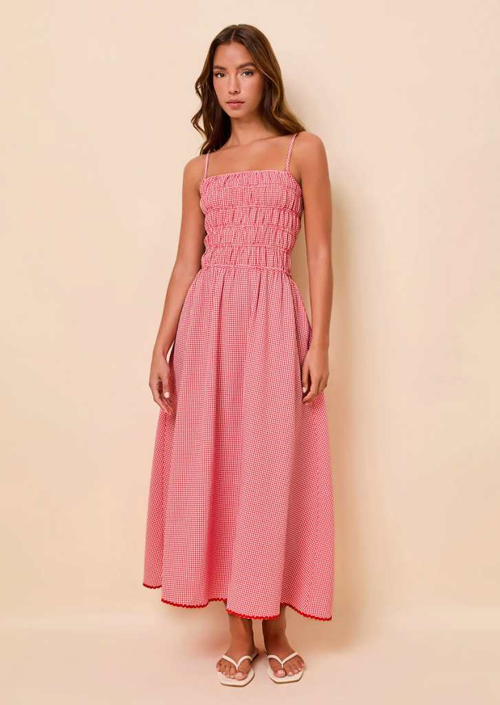 Solid & Striped Delta Dress - Lipstick Red Gingham