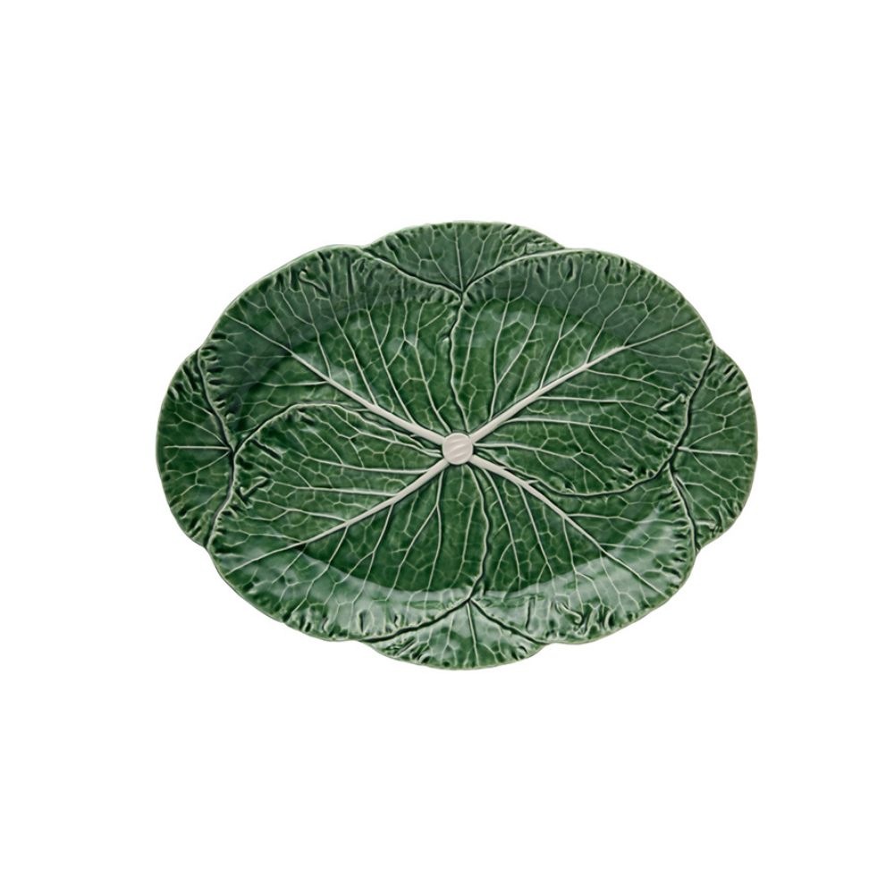 Large Oval Cabbage Platter - Green