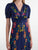 Saloni Lea Long Dress - Corsage Bloom