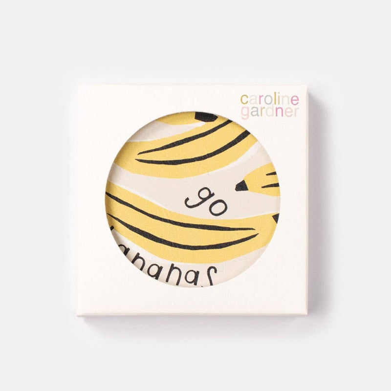 Go Banana's Round Pocket Mirror