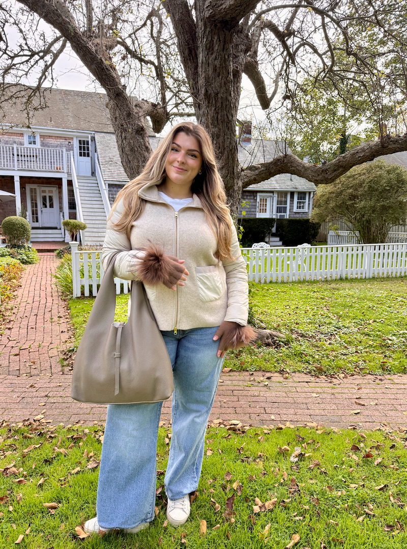 Leather Elisabetta Shopper