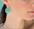 Teal Magnolia Earring