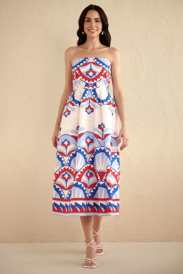 Simona Dress - Paros Tile Placement
