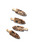4 Piece Creaseless Har Clip Set - Leopard