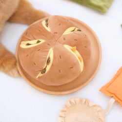 Cheesy Bread Nosework Dog Toy