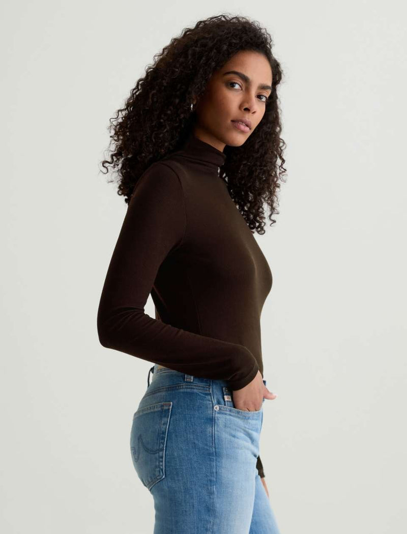 AG Jeans Chels Turtleneck - Coffee Bean